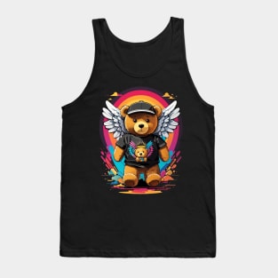 Cute teddy bear with angel wings Tank Top